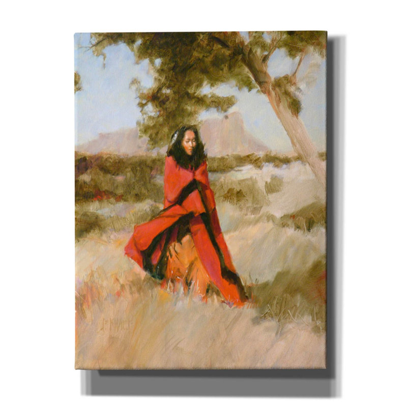 «Evening Walk On Canvas» par J.E. Knauf, H 16 po x l 12 po x P 0,75 po