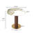Modern Round Dining Table, 33.5" Sintered Stone Table With Wooden Leg & Gold Base, 2 - Person Kitchen Table For Small Space(Only The Negotiation Table)