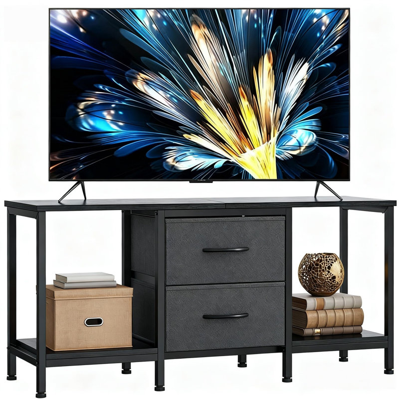 Unfinished TV Stand for TVs up to 43" with Fireplace Included