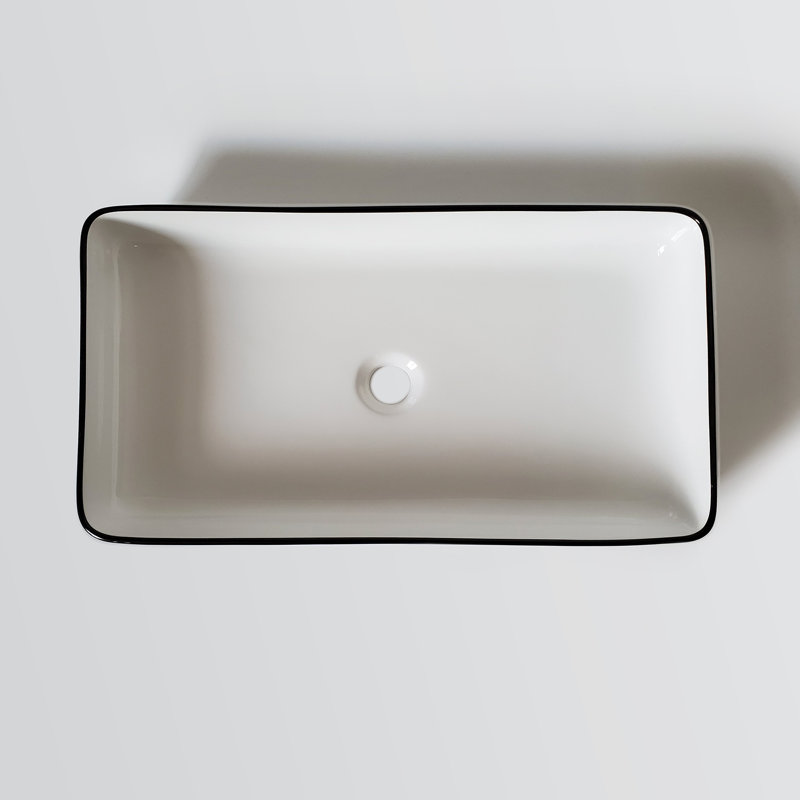 Juvia 13.25 " Vitreous China Rectangular Bathroom Sink