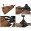 Springer 60" Windmill Architectural Bronze Ceiling Fan with Distressed Walnut Blades-1250638309