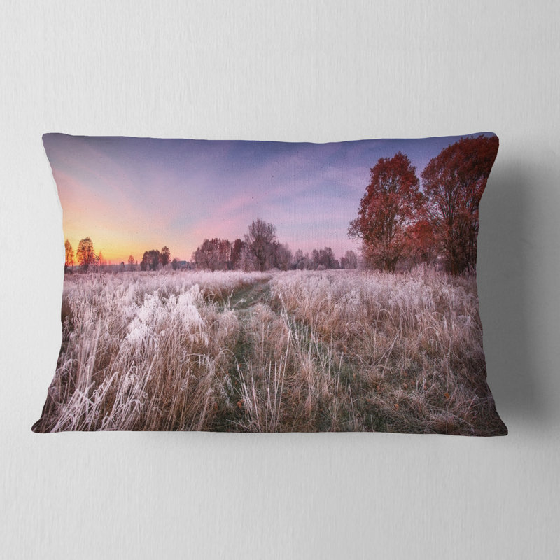 Coussin réversible Landscape, Rectangle 12"H x 20"W, Coussin lombaire