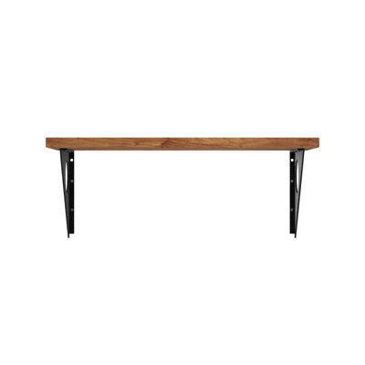 Industrial Rustic Wall-Mounted Table - Pine Wood Dining Desk by 17 Stories
