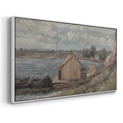 Série paysage - CDXC - Toile tendue avec châssis encadré - Prêt à être accroché