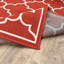 Tapis d'intérieur / extérieur rouge brique / ivoire Russo-1161194876