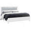 Omoda White King Bed With Led