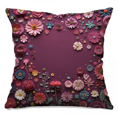 Floral Throw Pillow, Floral Double Sided Pillows
