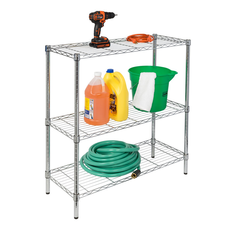 Wayfair Basics® Alexandrina 3-Tier Shelving Unit (36'' H X 36'' W X 14'' D)