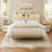 Upholstered Headboard With Built-In Outlets, LED Light & 2-Tier Storage, Adjustable Height, Ergonomic Design, Sturdy Frame-774162943