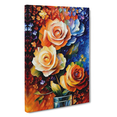 Flowers Within A Vase No.2 - Wrapped Canvas