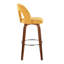 Ensemble de tabourets pivotants contemporains avec repose-pieds chromé-129455922