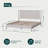 Ethan Solid Wood Platform Bed with Headboard, Rustic Bed Frame-659914699-652529524