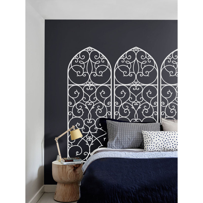 Abstract Non-Wall Damaging Accent, White