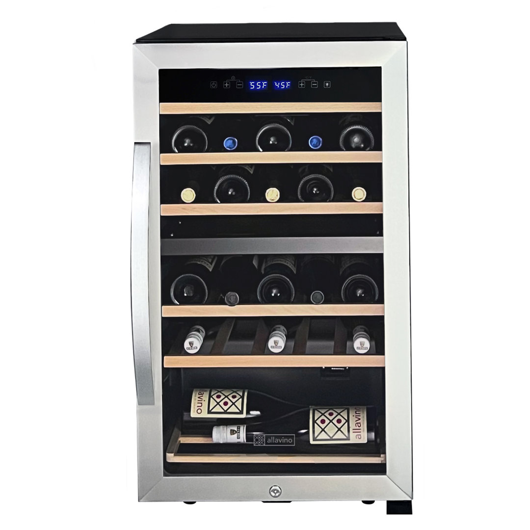 Allavino Dual Zone 19'' Freestanding 28 Bottle Wine Refrigerator Allavino