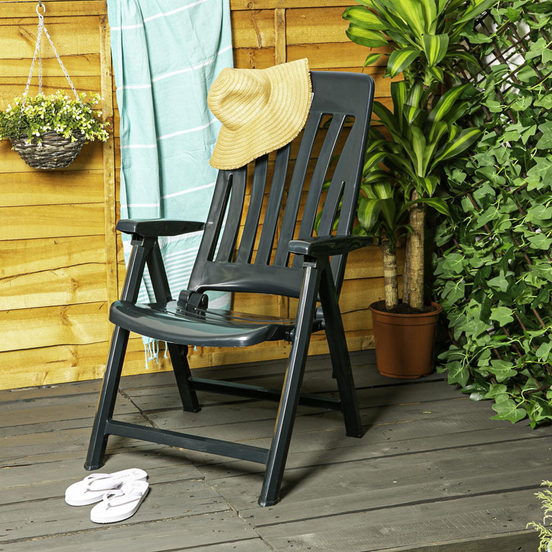 35.00cm H Stacking Armchair, Green