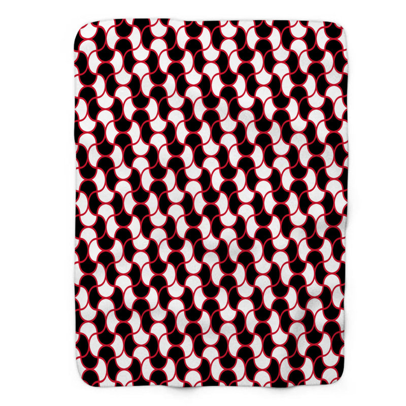 Cramoisi noir - couverture Sherpa 1 pièce de qualité supérieure 0137, L 50 po x L 60 po