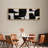Geometric Abstract Black and White Geometric Pattern Modern Art-111695718-100937299