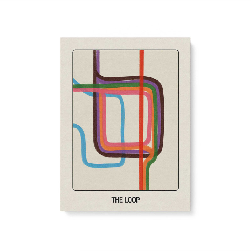 «Chicago Transit The Loop» par Deny Designs, reproduction d'art, 32 x 24, Toile tendue, Toile tendue