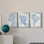 «Afrique dans les tons de bleu», ensemble de 3 impressions sur toile encadrées-635081872-635081887