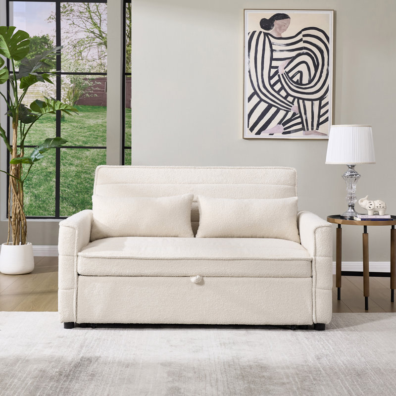 2 Seater Boucle Sofa Bed
