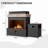 40.5"Hx35.4"W Outdoor Propane Fireplace