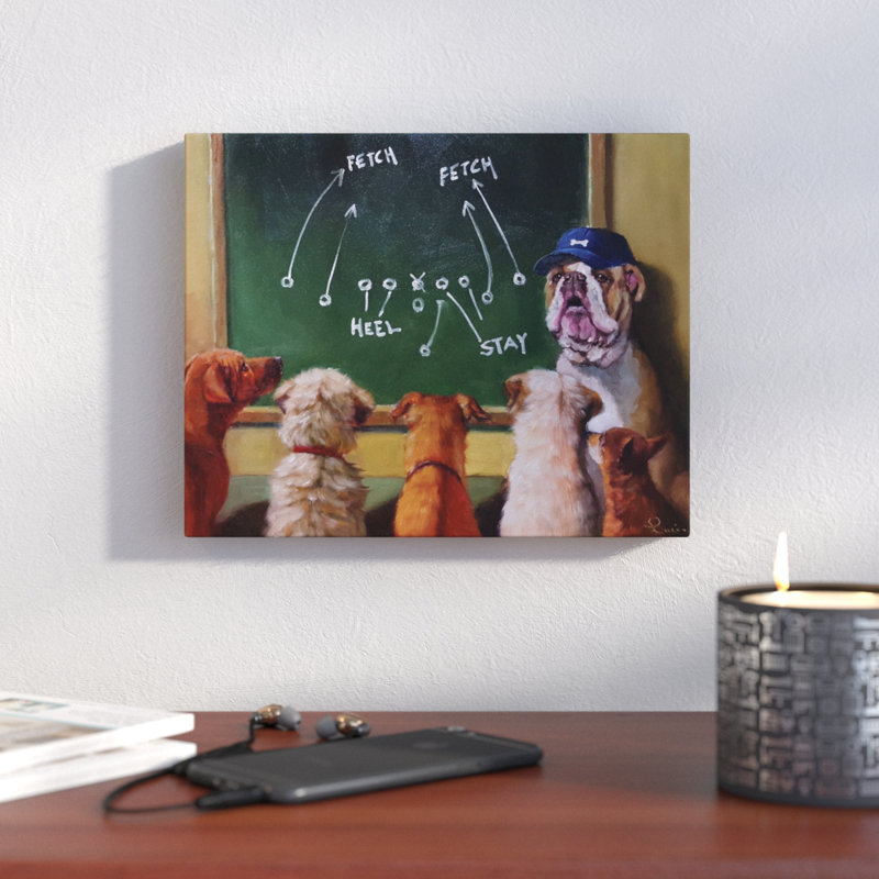 Poynor «Game Plan», reproduction d'impression sur toile tendue, H 36 po x l 48 po x P 2 po