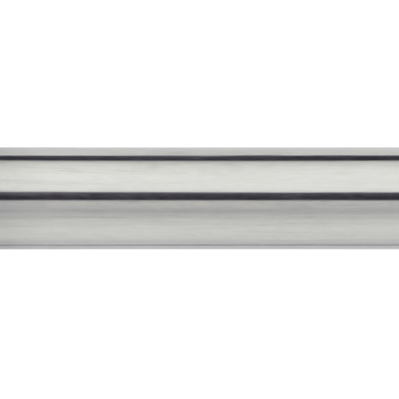 300cm Single Pole, Stainless Steel, 2.8cm H x 120cm W x 2.8cm D