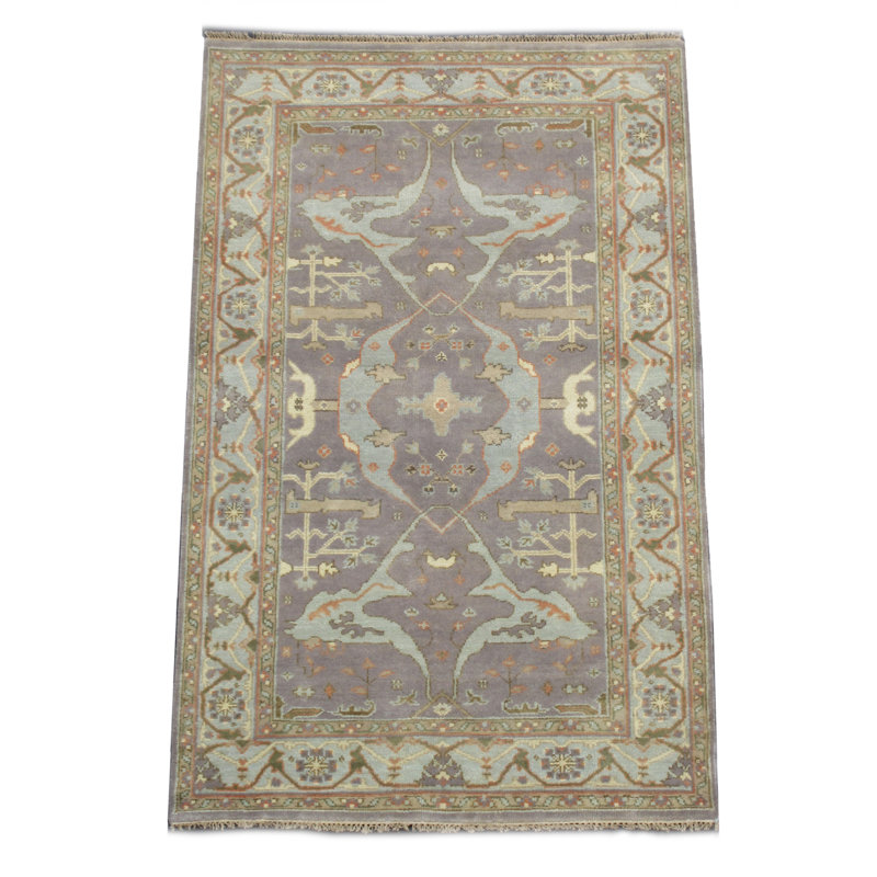 Tapis gris Oushak 5 x 8