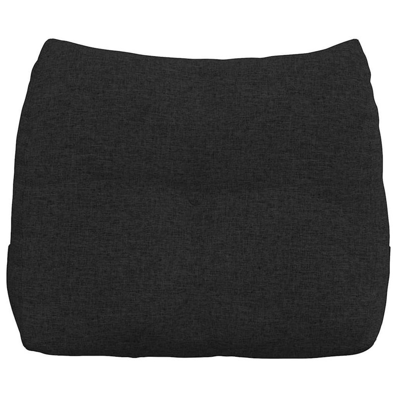  Back Pillow Brown 80 X 24 X 50 Cm Fabric, Black, Rectangle 50cmH x 60cmW