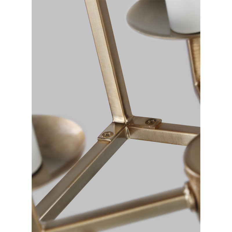 Dianna 4 - Light Chandelier, Satin Bronze, 24.4"H x 17"W x 17"D, No 