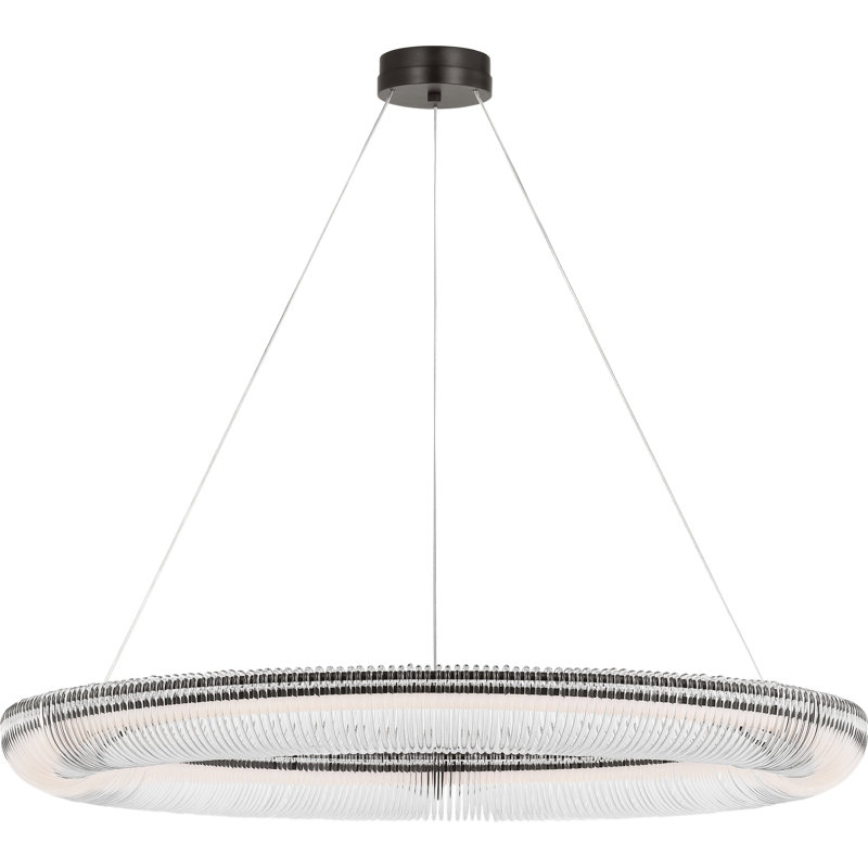 Chapman and Myers Transitional Pierce Chandelier, 40, Aged Iron