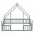House-Shaped Floor Bed with Fence, Guardrails-834386819-834386831