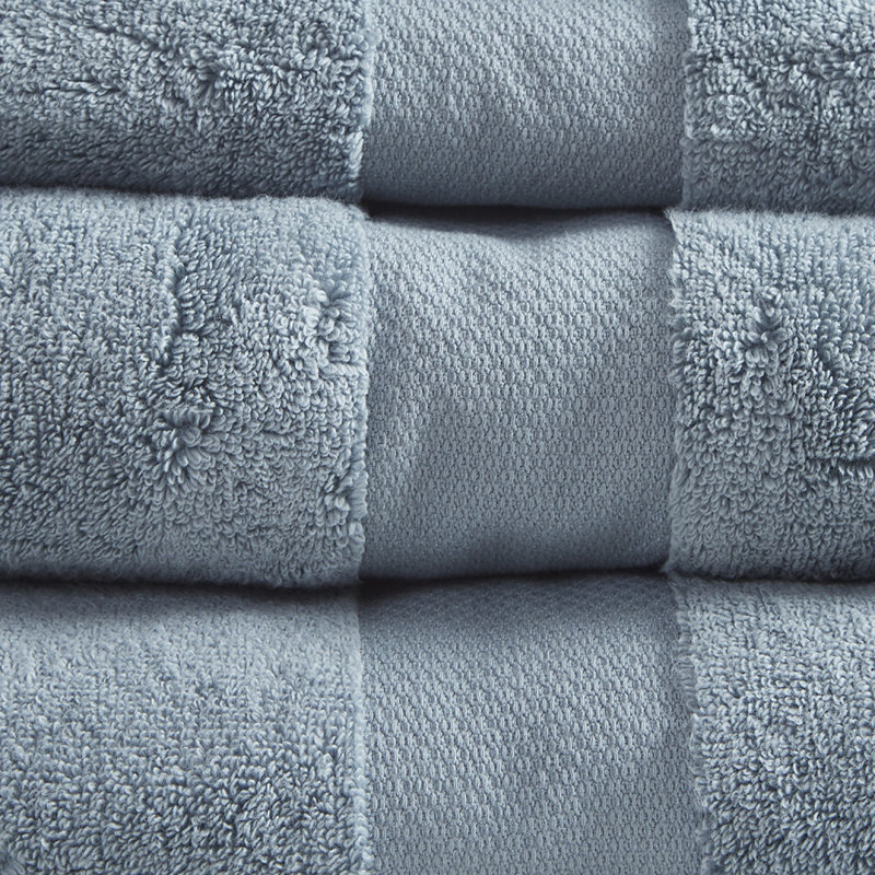 Cotton 6 Piece Bath Towel Set, Blue