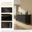 Buffet 63 "en diagonale cannelée avec rangement-129944454