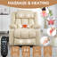 Fauteuil inclinable lève-personne luxueux - Leatherair pour la détente à la maison avec une capacité de 350 lb
