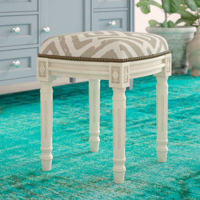 Tabouret de coiffeuse en bois massif Ordaz