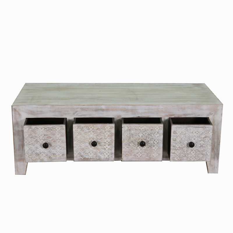 Solid Wood Four Leg Coffee Table