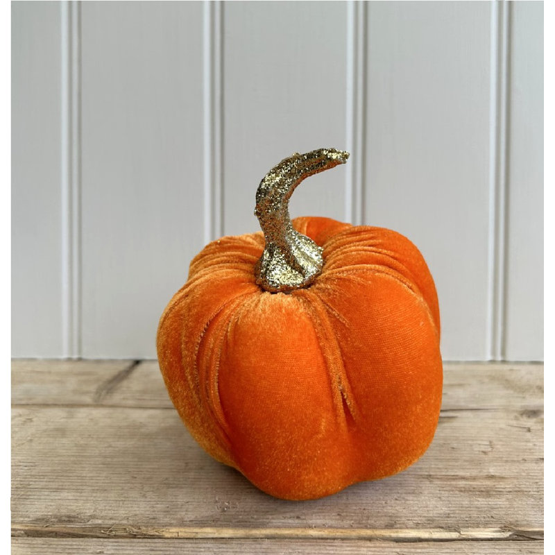 Halloween Stuffed Holiday Accent, 13cm H x 11cm W x 11cm D, Orange