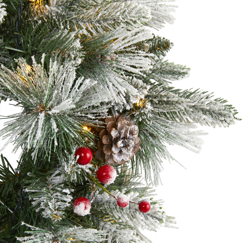Faux Lighted Pine 20'' Wreath