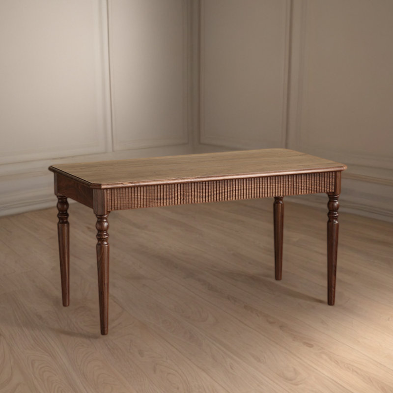 Walnut Solid Wood Dining Table, 31.49" W x 47.24" L