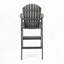 Tabourets de bar d'extérieur en bois d'acacia Adirondack