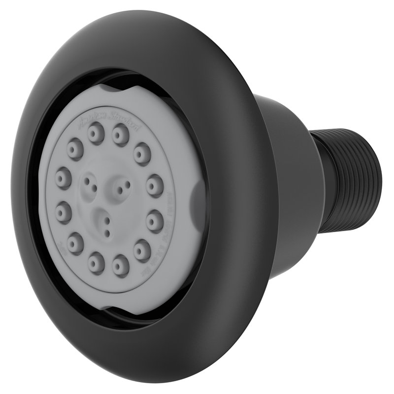 American Standard Round Shower Body Spray Extender, Matte Black