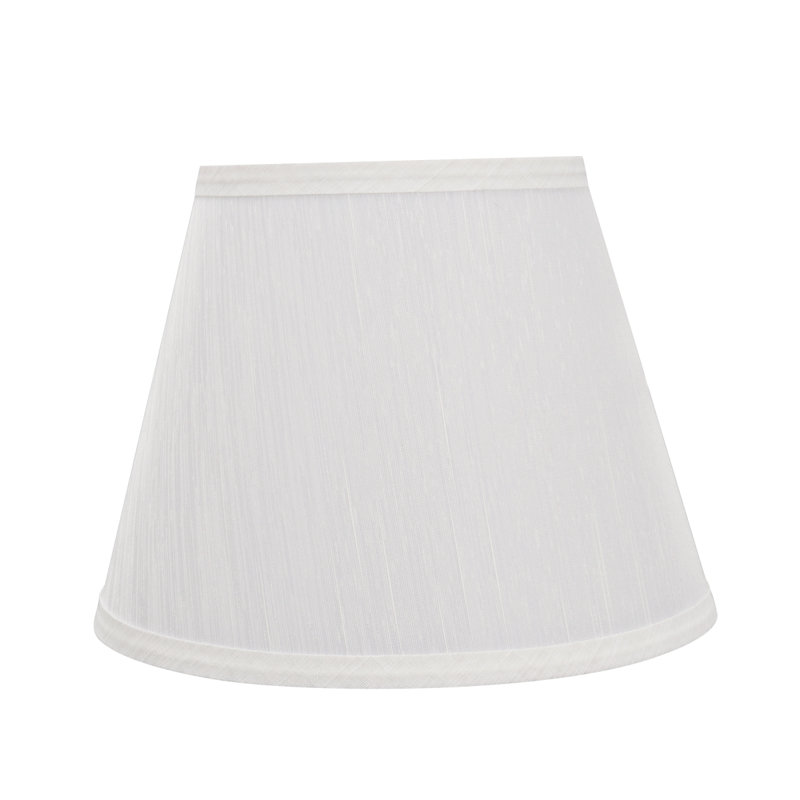 Abat-jour empire en lin 10 po, Coquille d'œuf, H 7,5 po x l 10 po x P 6 po