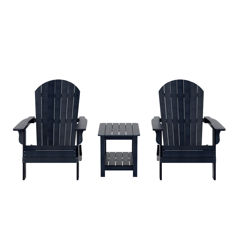 Arrlo 2 - Person Patio Conversation Set, Navy Blue