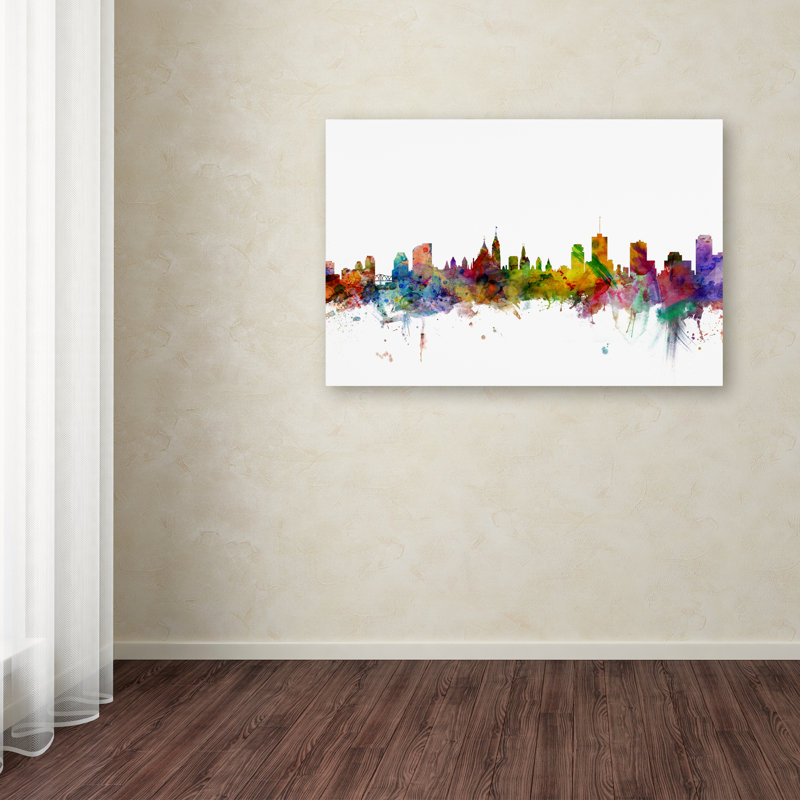« ottawa canada horizon », impression sur toile tendue, H 22 po x l 32 po x P 2 po