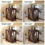 Table de bout Huspon 24 po avec station de charge, table d'appoint en bois avec tablette de rangement, table de bout étroite avec ports USB et prise de courant pour le salon, la chambre à coucher-1925180306