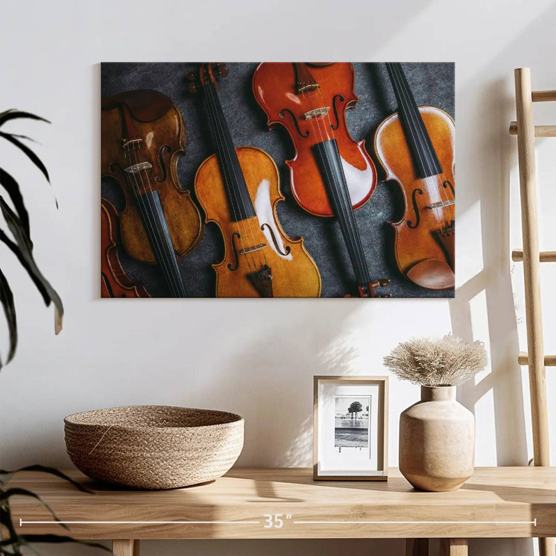 Collection Of Violins, 16" H x 24" W