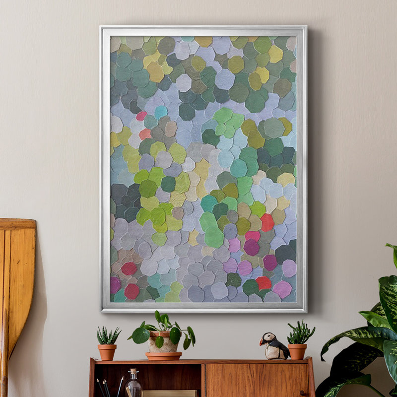 Huntington Gardens par Coco Good Print, H 42,5 po x l 30,5 po x P 1 po, Encadrement argenté