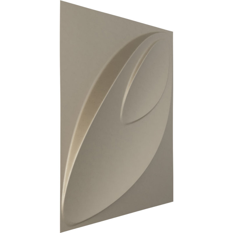 Panneau mural décoratif 3D Irura EnduraWall l 19 5/8 po x H 19 5/8 po, argent métallique (couvre 2,67 pieds carrés)