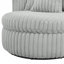 Fauteuil demi-tonneau surdimensionné Mindy